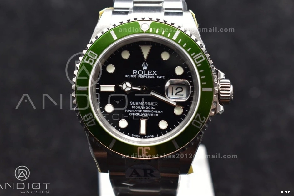 Green 904L Submariner LV SS Bracelet Steel on SH3135 Edition V2 16610 Best ARF1:1 0228